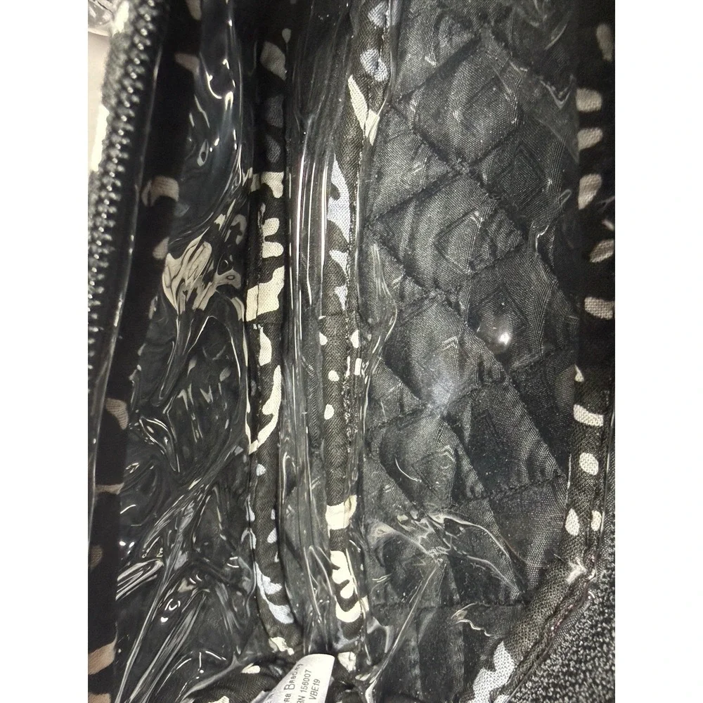 Vera Bradley Toiletry Organizer Set Paisley Noir 4pc Cosmetic Makeup Travel Bag